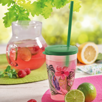 Snips Hawaii Cup 500 ml with Lid & Straw Set - Al Makaan Store