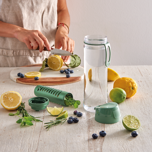 Snips Tritan Renew Green Infuser Water Bottle 750 ml - Al Makaan Store