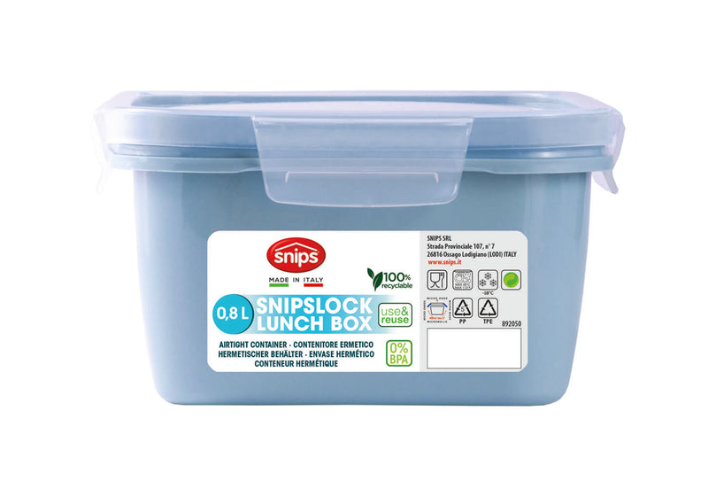 Wholesale Bundle: Snips Snipslock Square Lunchbox 800 ml in Bulk (6-Pack) - Al Makaan Store