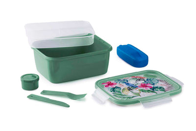 Snips Snipslock Hawaii Rectangular Lunchbox 1.5 Liter with Ice Pack Cooler - Al Makaan Store