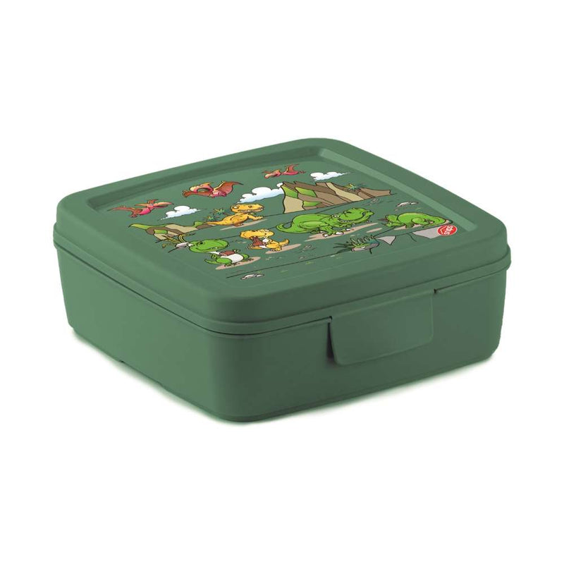 Wholesale Bundle: Snips Green Dino Sandwich Box 500 ml in Bulk (12-Pack) - Al Makaan Store