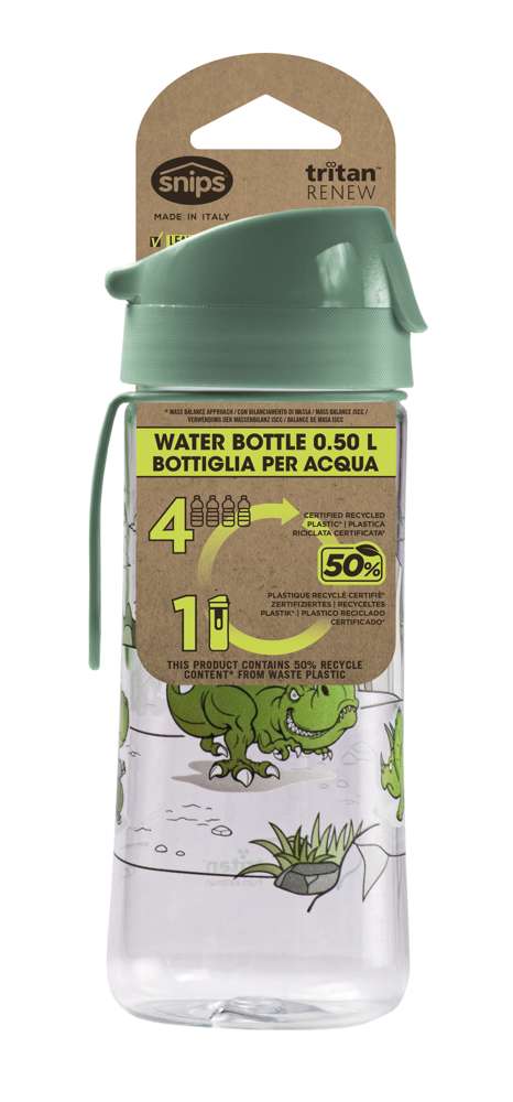 Wholesale Bundle: Snips Dino Tritan Renew Decorated Water Bottle 500 ml in Bulk (8-Pack) - Al Makaan Store