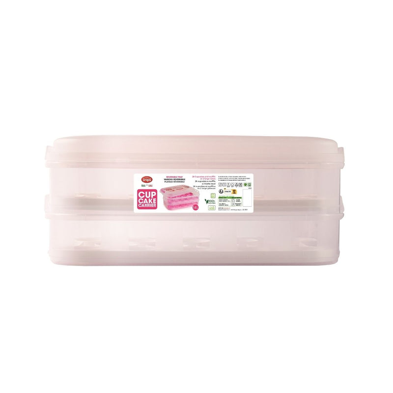 Snips Vintage White 2 layered Cupcake Holder & Carrier 14 Liter - Al Makaan Store