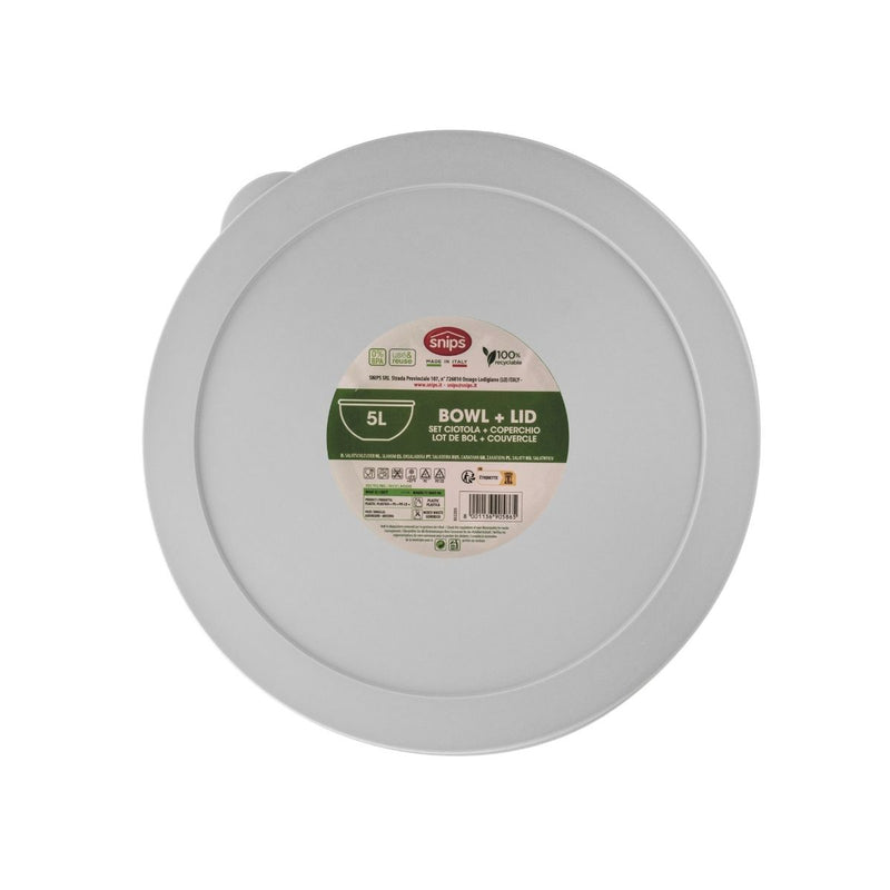 Snips Salad Bowl with White Lid - Al Makaan Store
