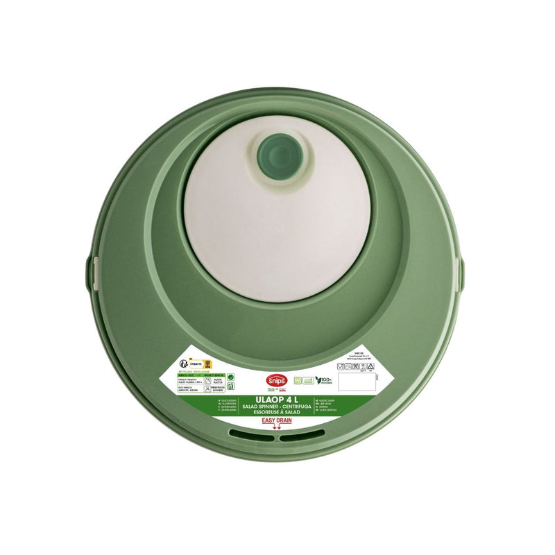 Snips ULAOP Vintage Salad Spinner 4 Liter - Al Makaan Store