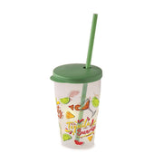 Snips Cocktail Cup 500 ml with Lid & Straw Set - Al Makaan Store