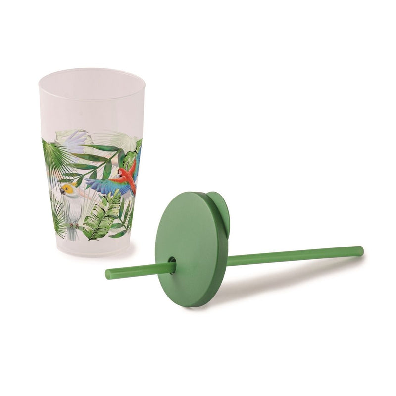 Snips Jungle Cup 500 ml with Lid & Straw Set - Al Makaan Store