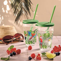 Snips Jungle Cup 500 ml with Lid & Straw Set - Al Makaan Store