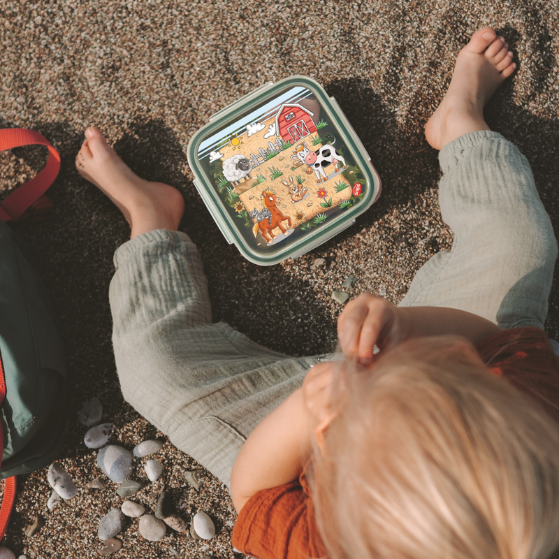 Snips Farm Snipslock Square Lunchbox 0.80 Liter - Al Makaan Store