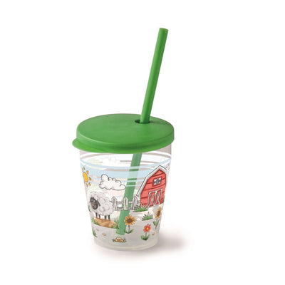 Snips Farm Cup 385 ml with Lid & Straw Set - Al Makaan Store