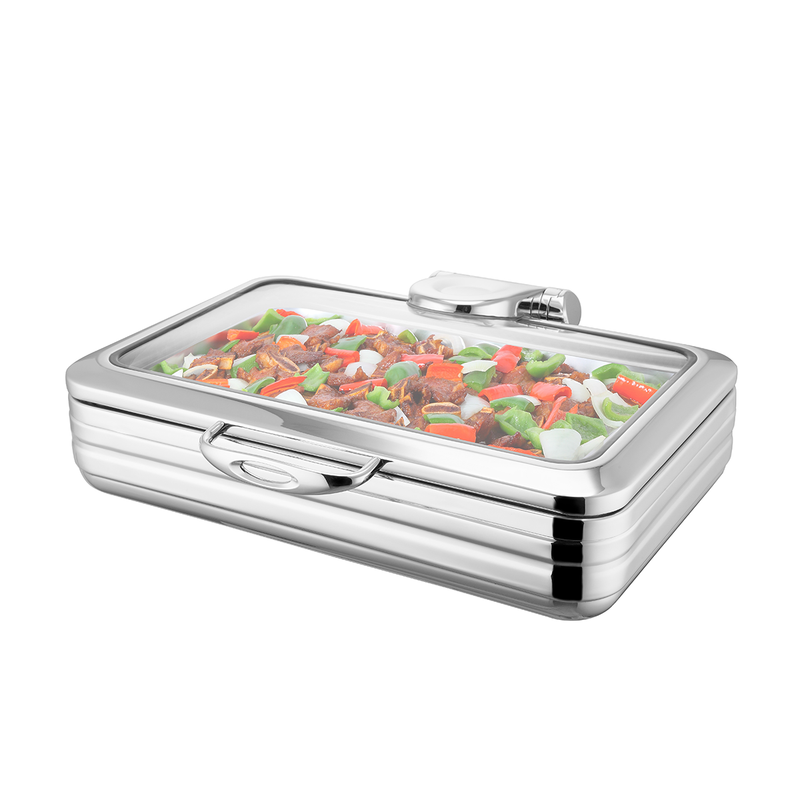 Sunnex Sicily Induction Chafers Stainless Steel without Base 8.5 Liter - Al Makaan Store