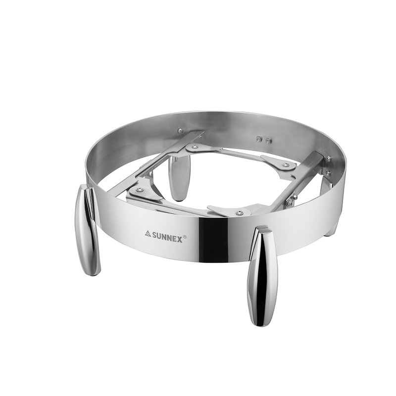 Sunnex Sicily Chafer Stainless Steel with Alloy Legs Round 36 cm - Al Makaan Store