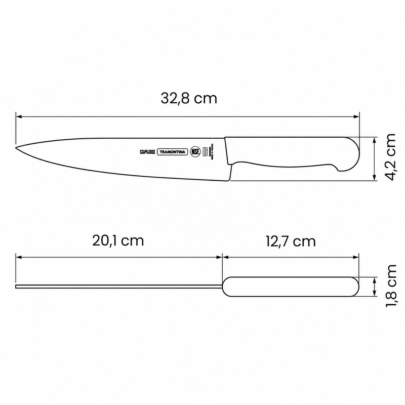 Tramontina Professional 8" Meat Knife with Antimicrobial Handle