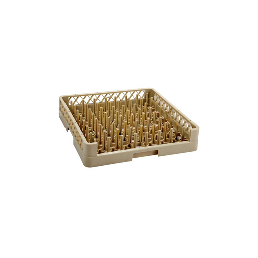Vague Plastic 64-Comartment Open Plate & Tray Rack Beige - Al Makaan Store