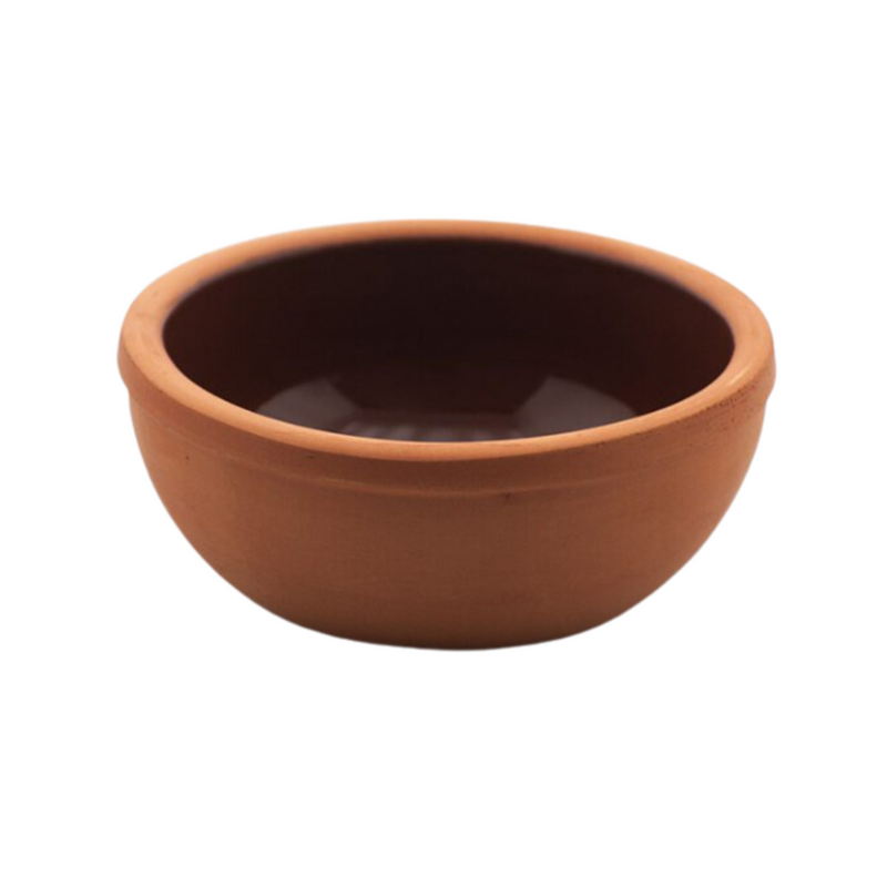 Che Brucia Inner Glazed Clay Round Oven Bowl 150 ml -Heybeli