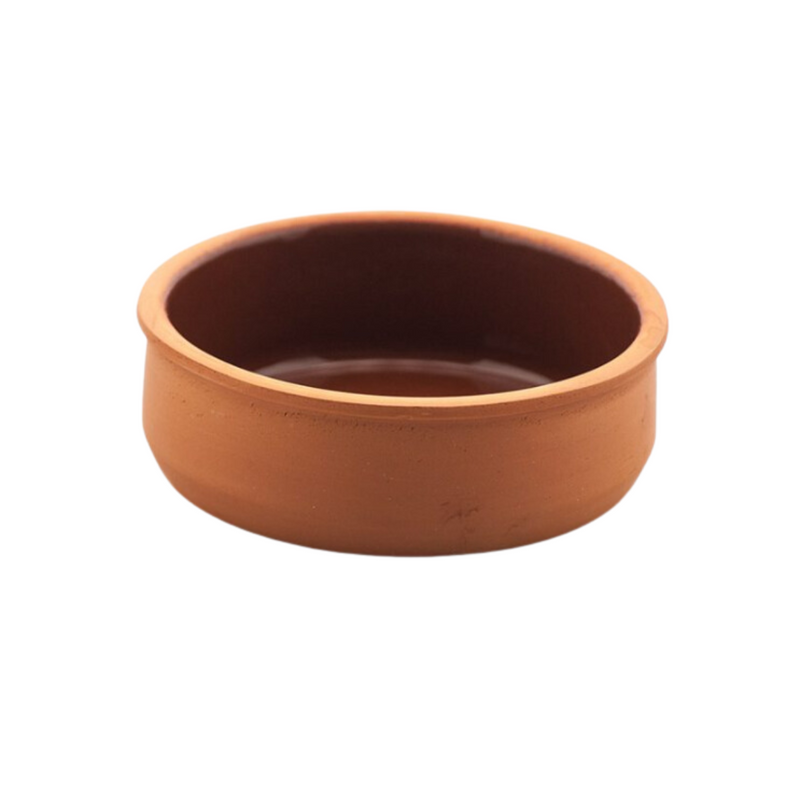 Che Brucia Inner Glazed Clay Round Oven Bowl 500 ml -Nilufer