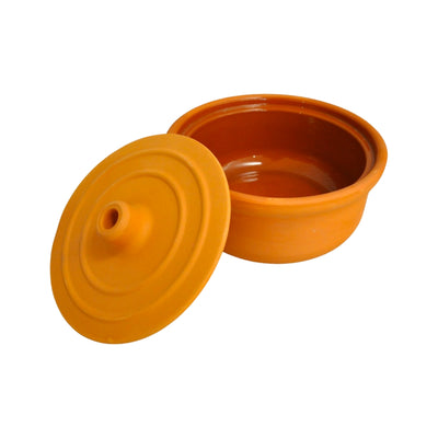 Che Brucia Inner Glazed Clay Oven Casserole with Lid -Guvec