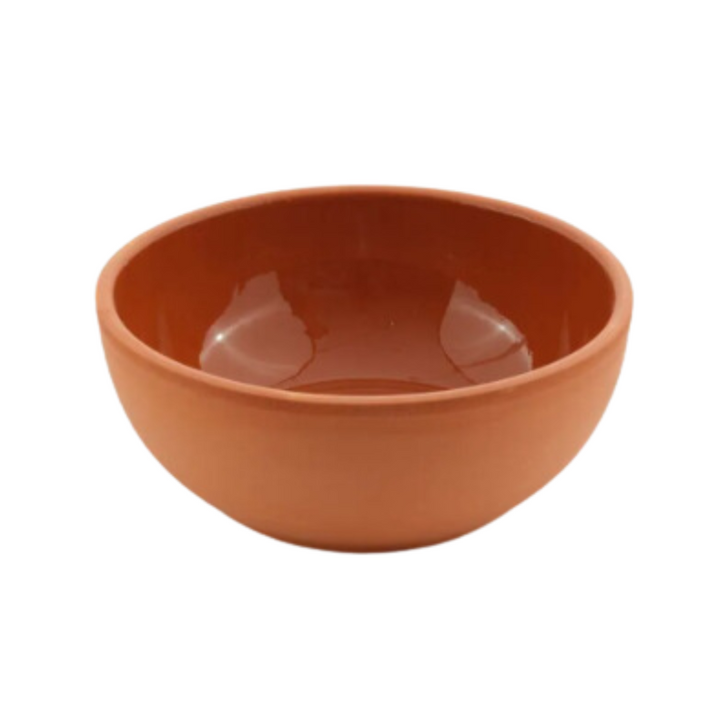 Che Brucia Inner Glazed Clay Salad Round Bowl 2 Liters