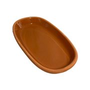 Che Brucia Clay Oval Oven Tray Inner Glazed- Al Makaan Store