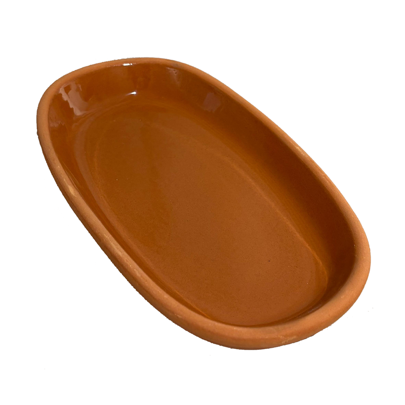 Che Brucia Clay Oval Oven Tray Inner Glazed- Al Makaan Store