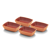 Che Brucia Clay Rectangular Plate 13 x 9 x 3.5 cm Inner Glazed- Al Makaan Store