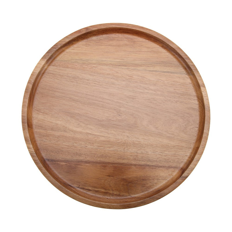 Vague Round Wooden Tray - Al Makaan Store