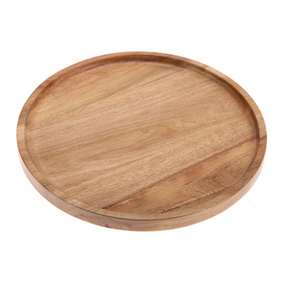Vague Round Wooden Tray - Al Makaan Store