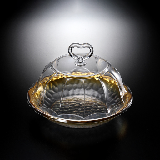 Vague Round Acrylic Desserts Serving Set - Al Makaan Store
