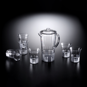 Vague Acrylic Jug Set with 6 Cups - Al Makaan Store