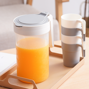 Vague Water Pitcher with 4 Cups Set 1.8 L - Al Makaan Store