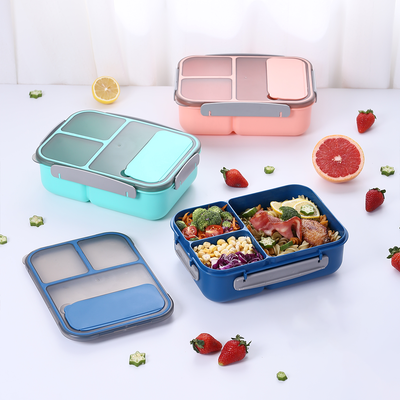 Vague Three Compartment Sealed Lunch Box - Al Makaan Store