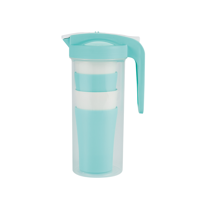 Vague Water Pitcher with 4 Cups Set 1.6 L - Al Makaan Store
