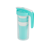 Vague Water Pitcher with 4 Cups Set 1.6 L - Al Makaan Store
