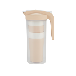 Vague Water Pitcher with 4 Cups Set 1.6 L - Al Makaan Store