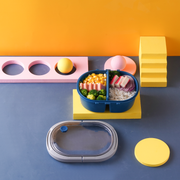 Vague Oval Two Compartment Lunch Box - Al Makaan Store