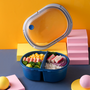 Vague Oval Two Compartment Lunch Box - Al Makaan Store