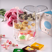 Vague Acrylic 3 Layers Heart Shape Serving Stand - Al Makaan Store