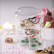 Vague Acrylic 3 Layers Heart Shape Serving Stand - Al Makaan Store