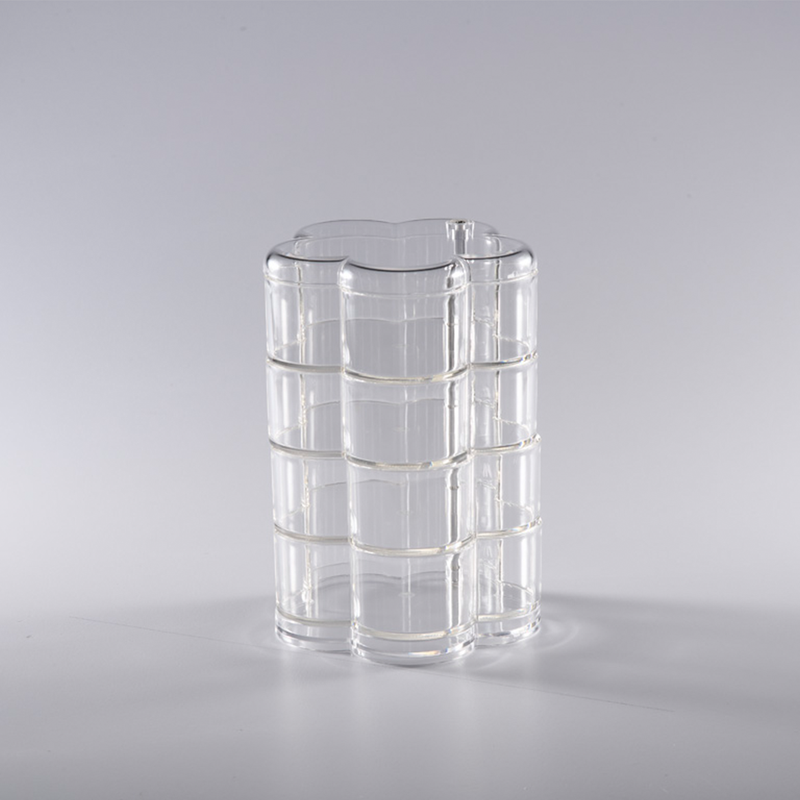 Vague Acrylic 4 Layers Flower Shape Serving Stand - Al Makaan Store