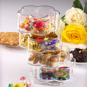 Vague Acrylic 4 Layers Flower Shape Serving Stand - Al Makaan Store