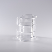 Vague Acrylic 3 Layers Oval Serving Stand - Al Makaan Store