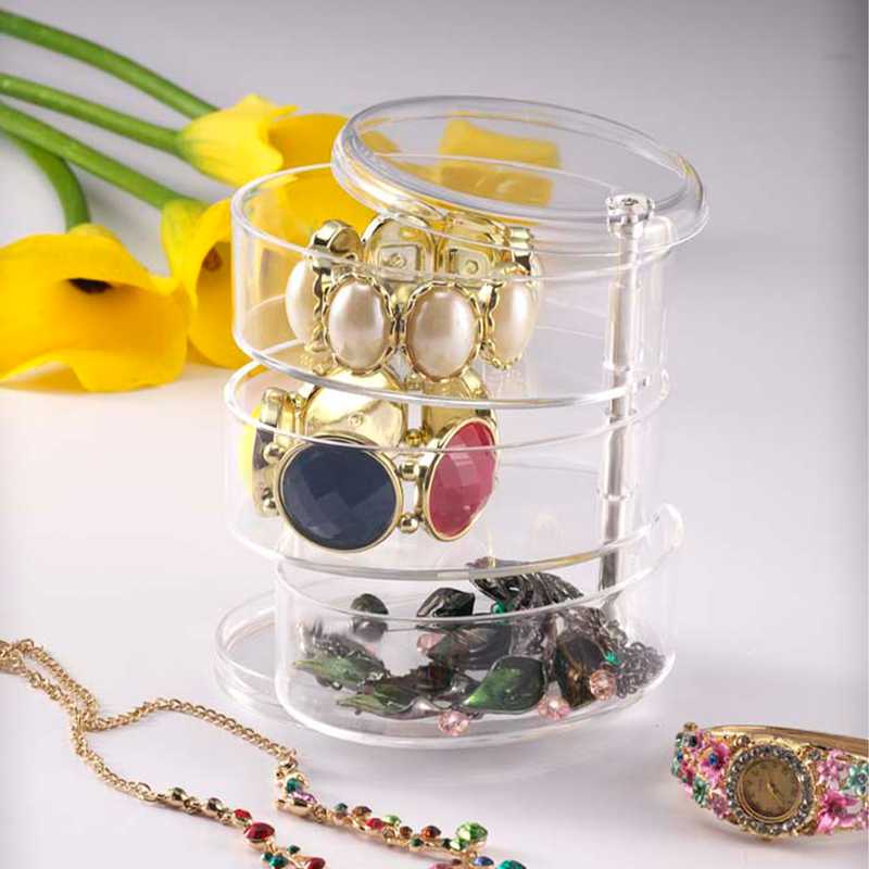 Vague Acrylic 3 Layers Oval Serving Stand - Al Makaan Store