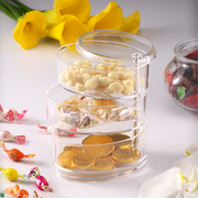 Vague Acrylic 3 Layers Oval Serving Stand - Al Makaan Store
