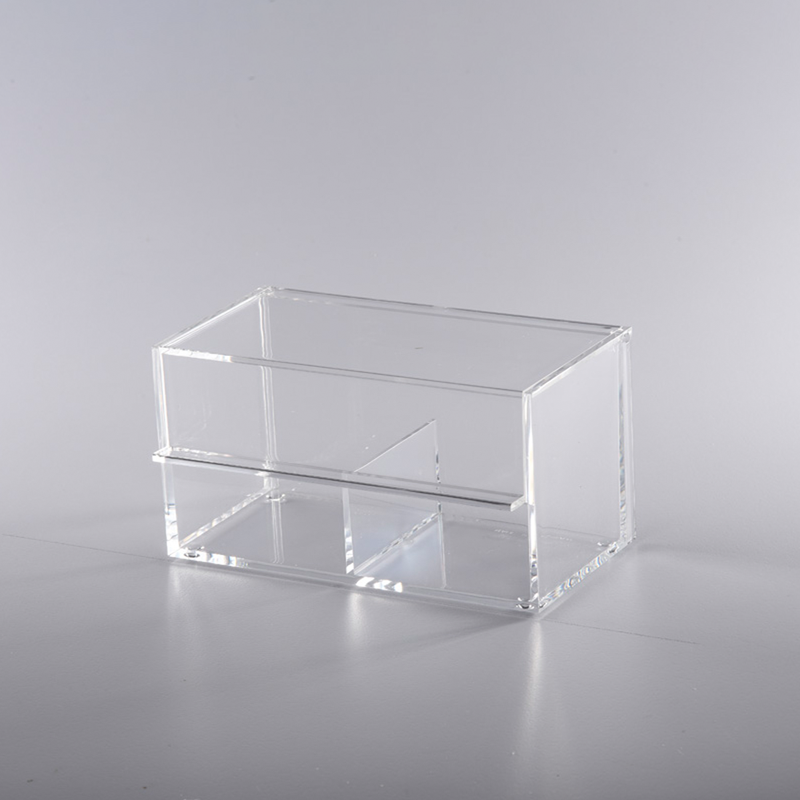 Vague Acrylic 2 Compartments Serving Tea Box - Al Makaan Store