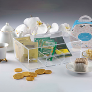 Vague Acrylic 3 Compartments Serving Tea Box - Al Makaan Store
