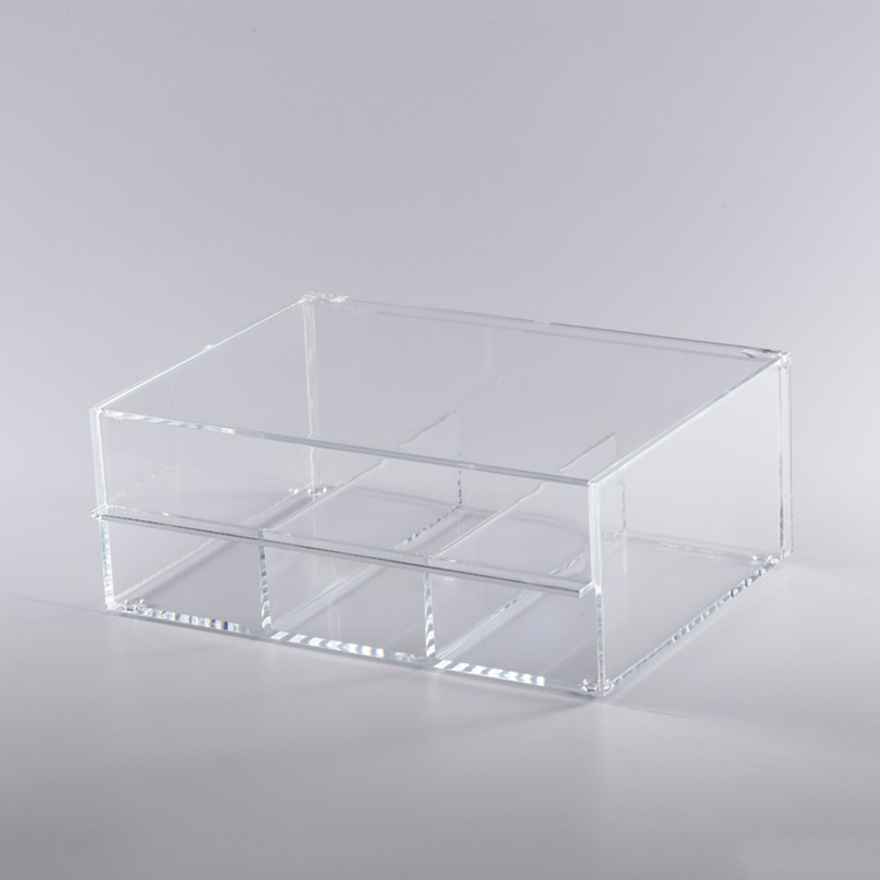 Vague Acrylic 6 Compartments Serving Tea Box - Al Makaan Store