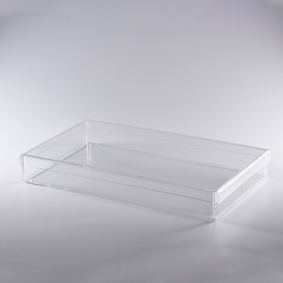 Vague Acrylic Rectangular Serving Box with Cover - Al Makaan Store