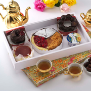 Vague Rectangular White Wooden Serving Box with Tulip Wooden Cover 42 x 26 cm - Al Makaan Store