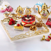 Vague Acrylic Square Laser Tray 40 x 7.5 cm - Al Makaan Store
