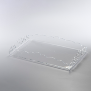 Vague Acrylic Rectangular Laser Tray 30 x 50 cm - Al Makaan Store